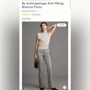 Anthropologie Knit Hiking Bootcut Pants